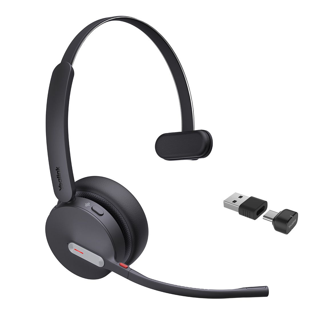 Yealink BH70 Bluetooth Wireless Mono Headset UC, 3 mic noise cancellation Talk time up to 35h BT51 C Dongle with Type A Adaper Comfort Wearing Yealink BH70 Bluetooth Wireless Mono Headset UC, 3 mic noise cancellation Talk time up to 35h BT51 C Dongle with Type A Adaper Comfort Wearing
